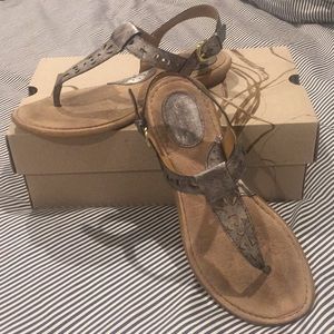 b.o.c. By Born silver sandals